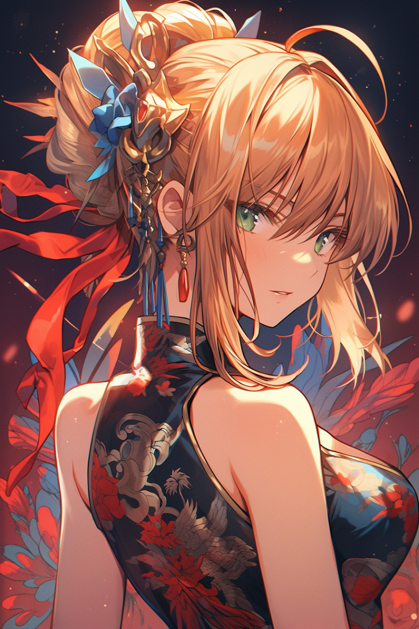 fate# #ai绘画# #ai美女壁纸# 吾王阿尔托莉雅