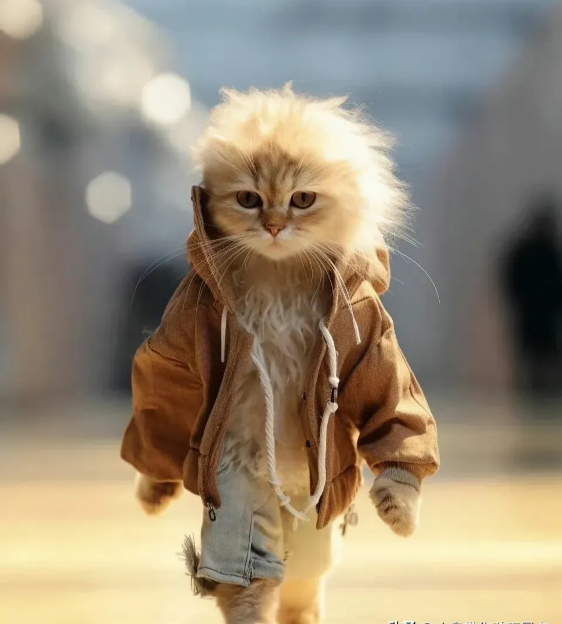 萌宠时尚界超模猫猫走秀头像.