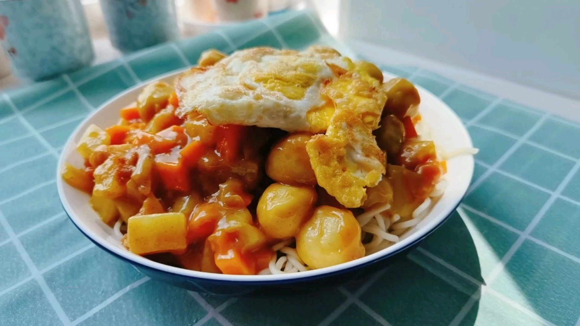 日式咖喱鱼丸面