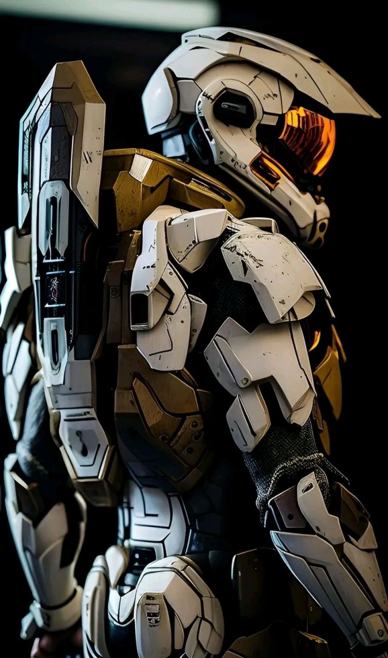 游戏《光环》斯巴达盔甲欣赏,游戏中配备斯巴达战士,威力惊人.