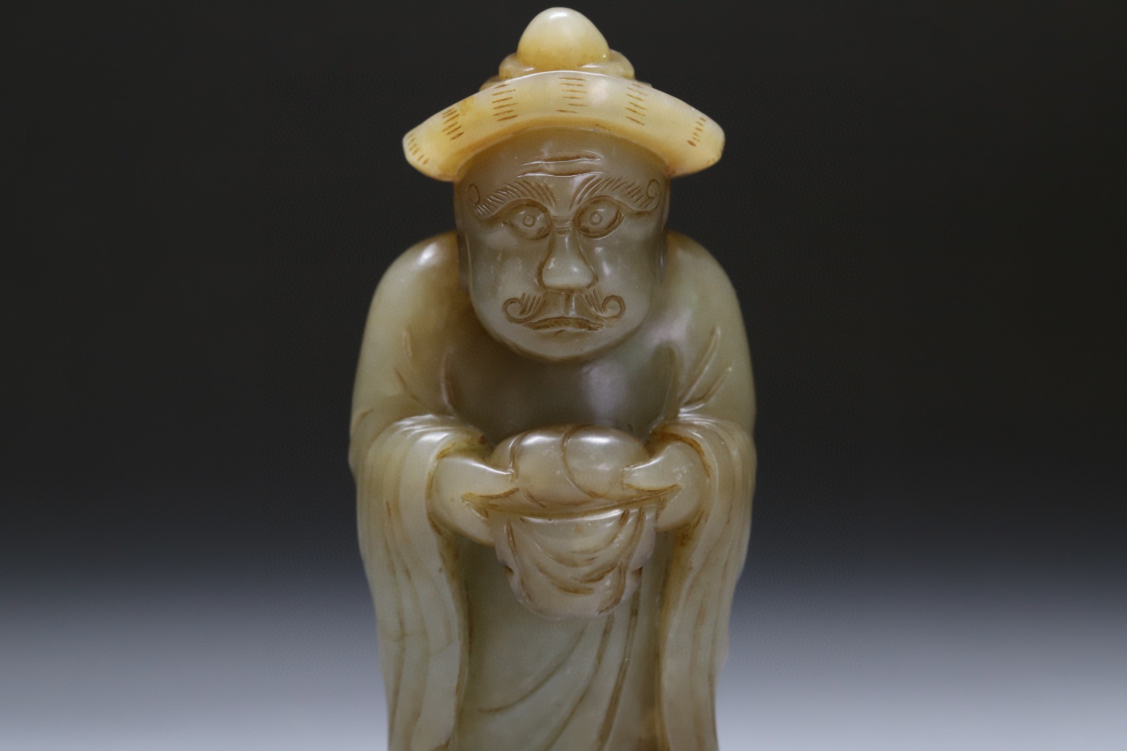 舊藏和田玉籽料胡人献宝