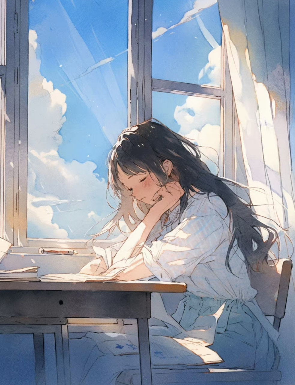 那时候的我,常常一个人坐在角落 676767,天气适合,阳光正好#二