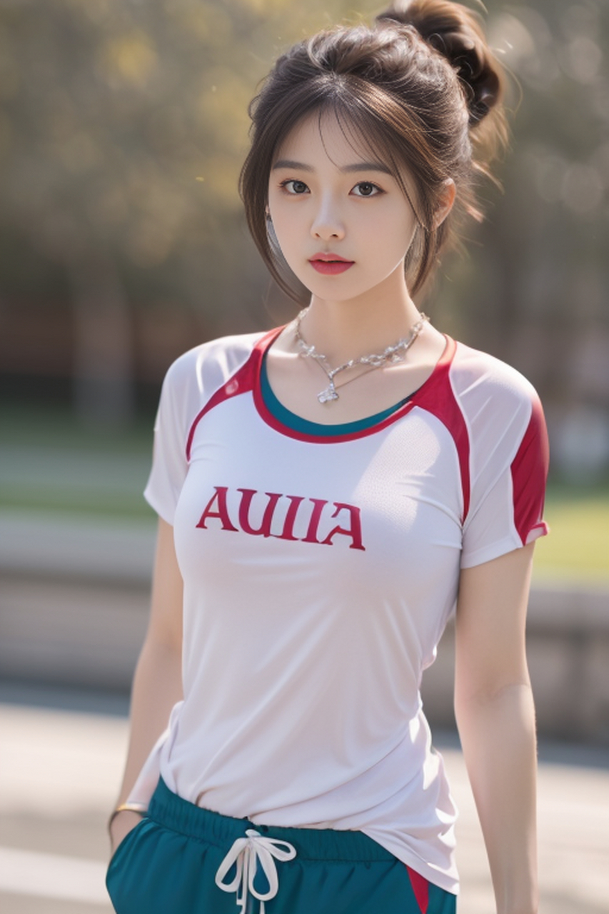 ai画作 | 热爱运动的美少女,清纯和性感的结合,恋爱暴击