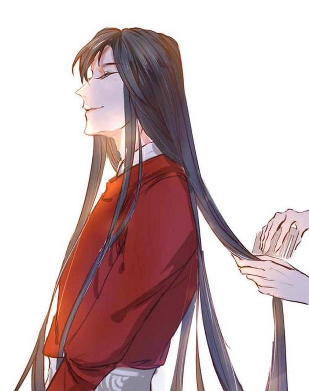 天官賜福# 花城小可愛的私人扎發師上線.[嘻嘻][嘻嘻][嘻嘻]