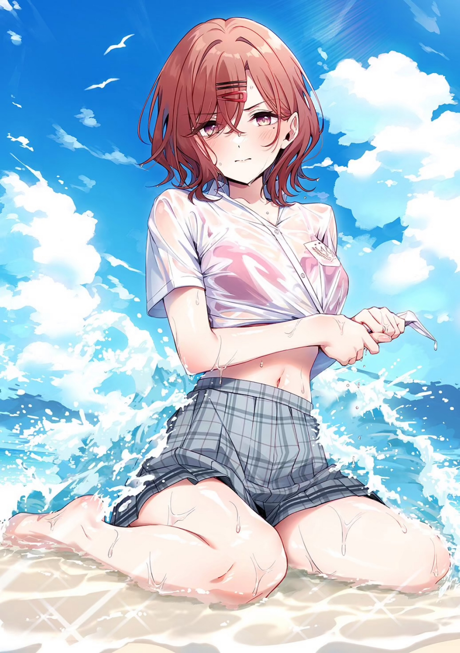 樋口円香全身都湿透了[awsl]#二次元#  画师:柴あや