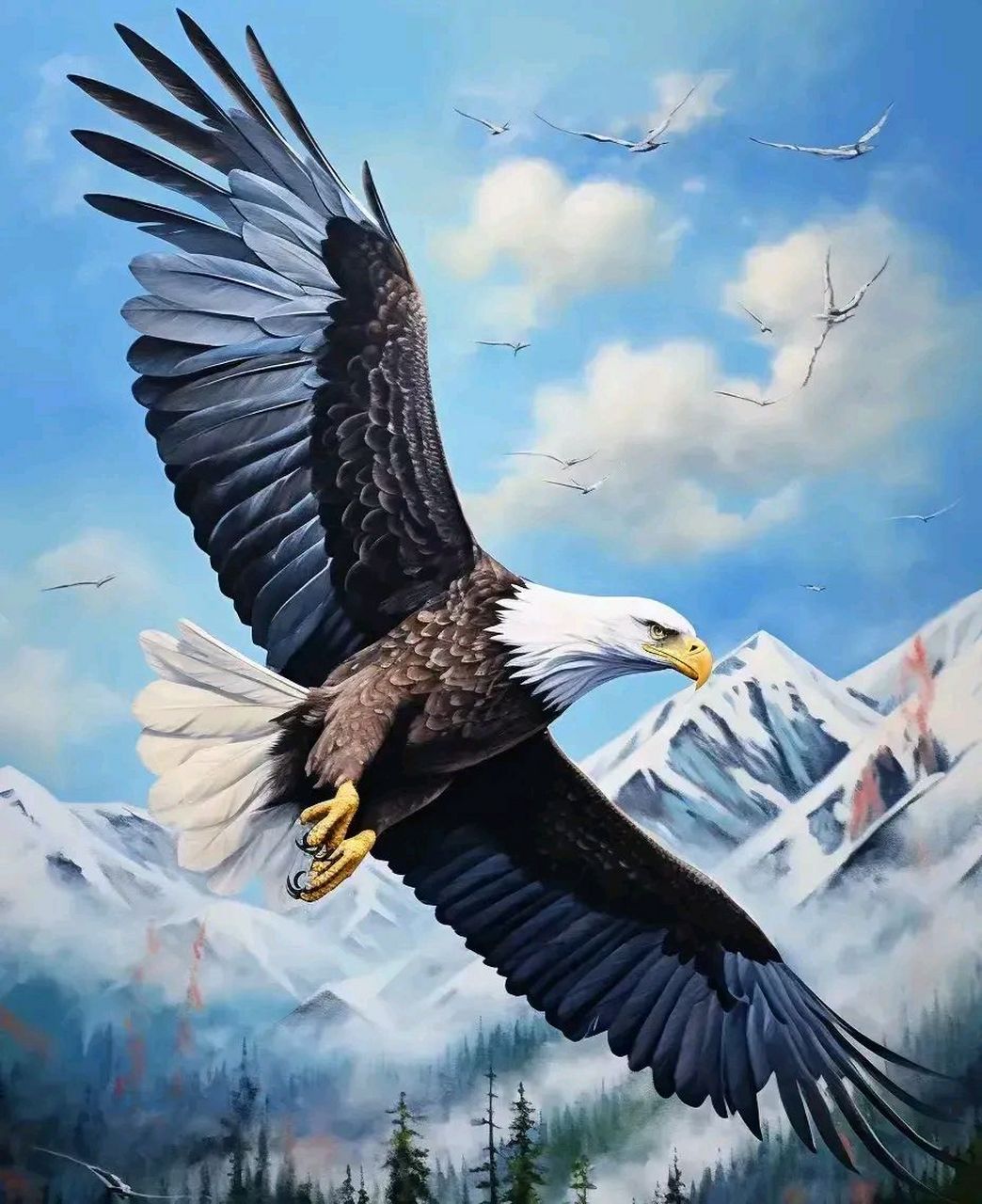 大鹏展翅鹏程万里