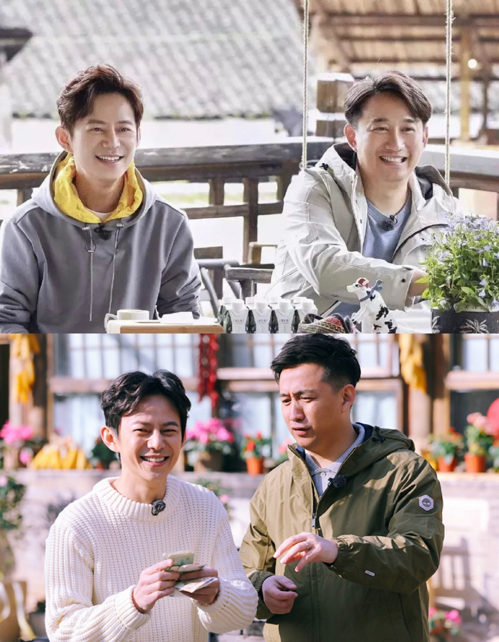 一次,黄磊骨折了,打着石膏在厨房忙活,何炅一进门就嚷嚷道:"赶紧做饭!