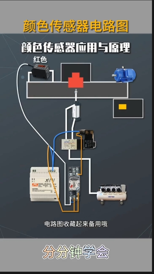 颜色传感器电路效果演示