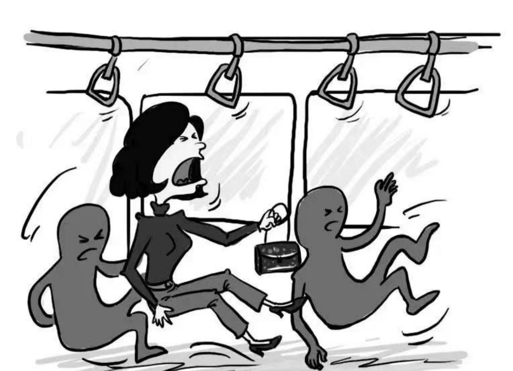 2023年年初的一天,袁女士下班乘坐公交车回家,突然间公交车紧急刹车