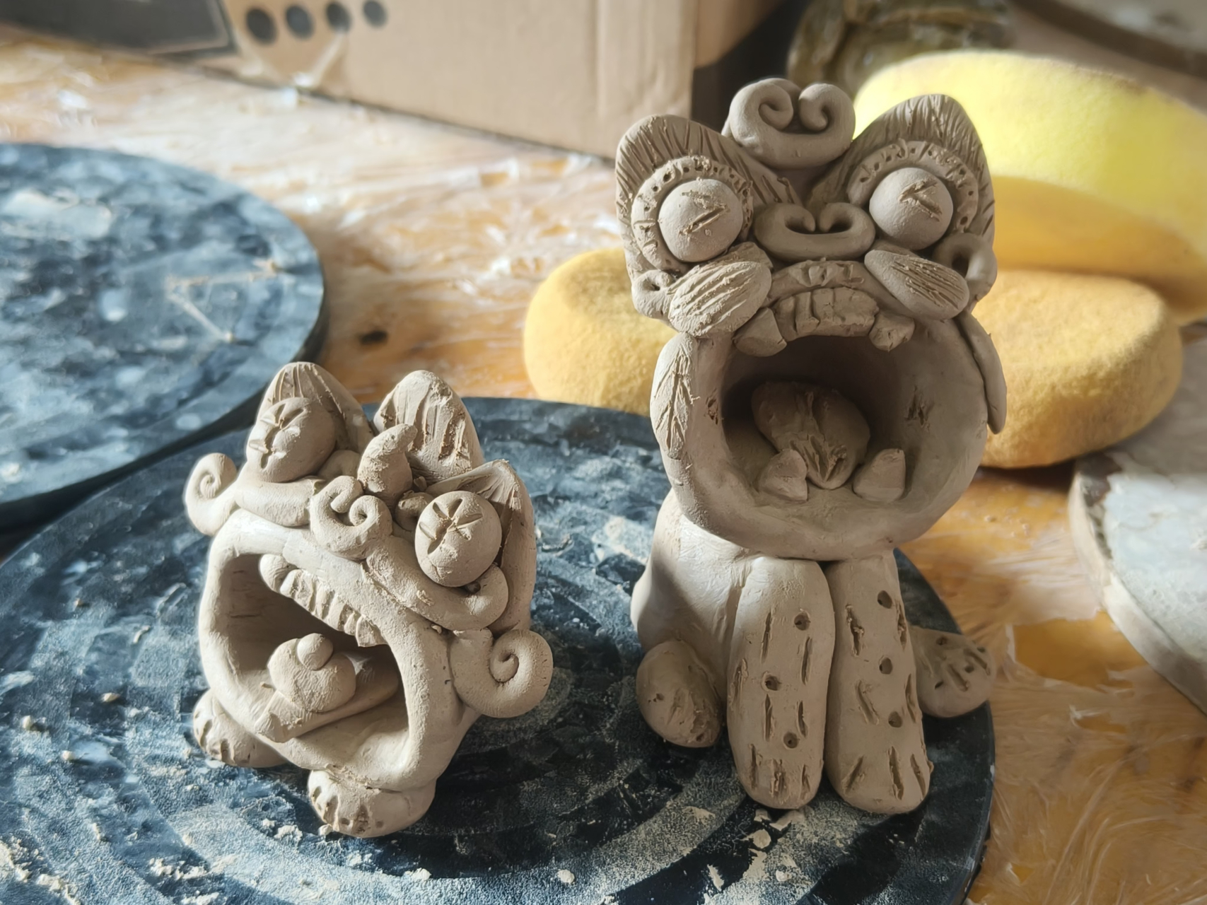 金秋图文动态创作节# 大理白族瓦猫制作体验