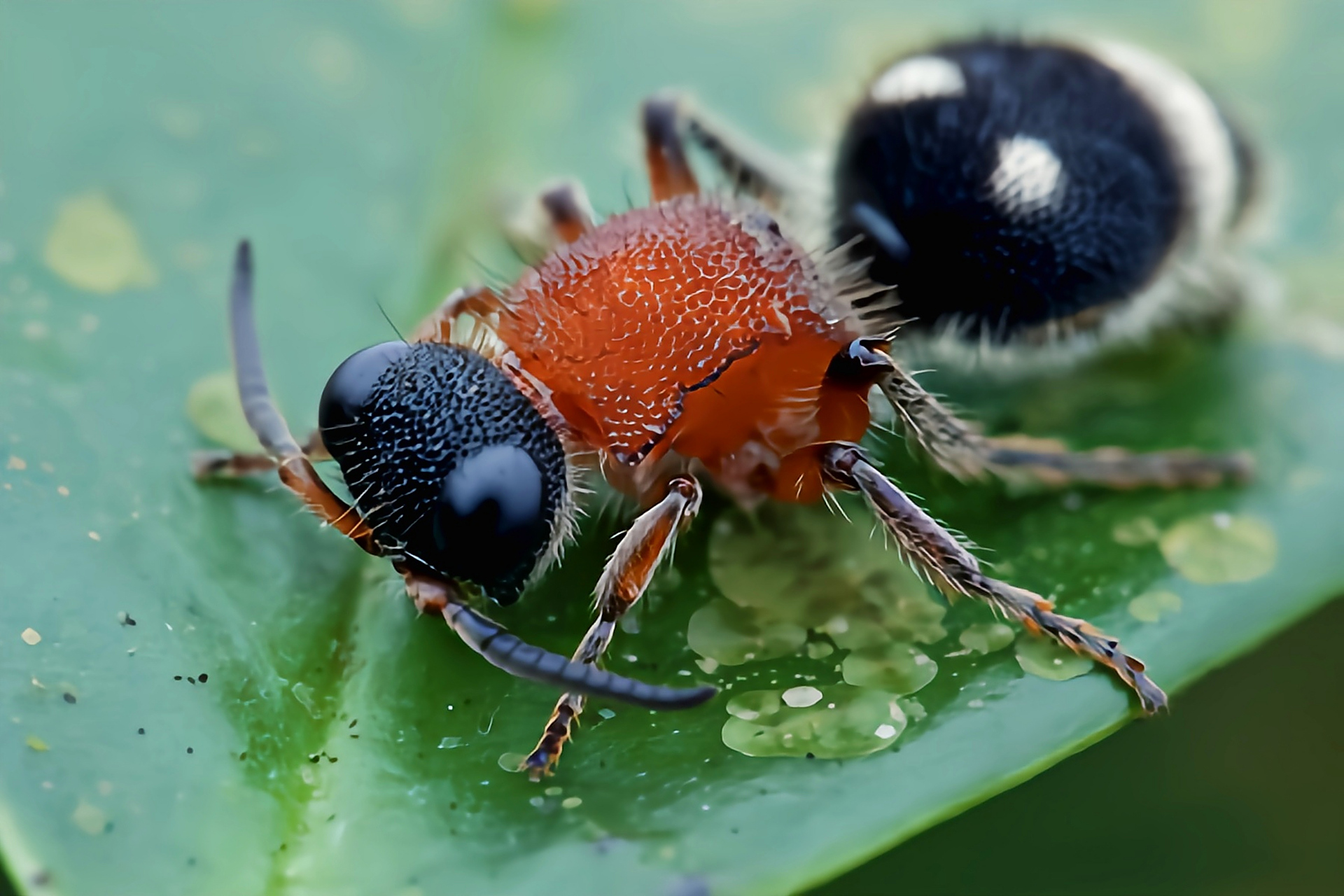 每天认识一种昆虫——绒蚁蜂 绒蚁蜂是膜翅目蚁蜂科昆虫,原产于亚洲