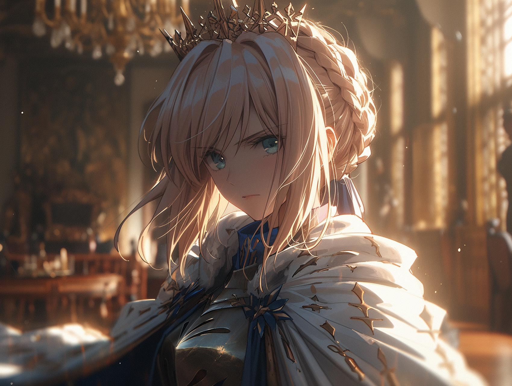 fate# #二次元美图# #ai绘画# 吾王阿尔托莉雅