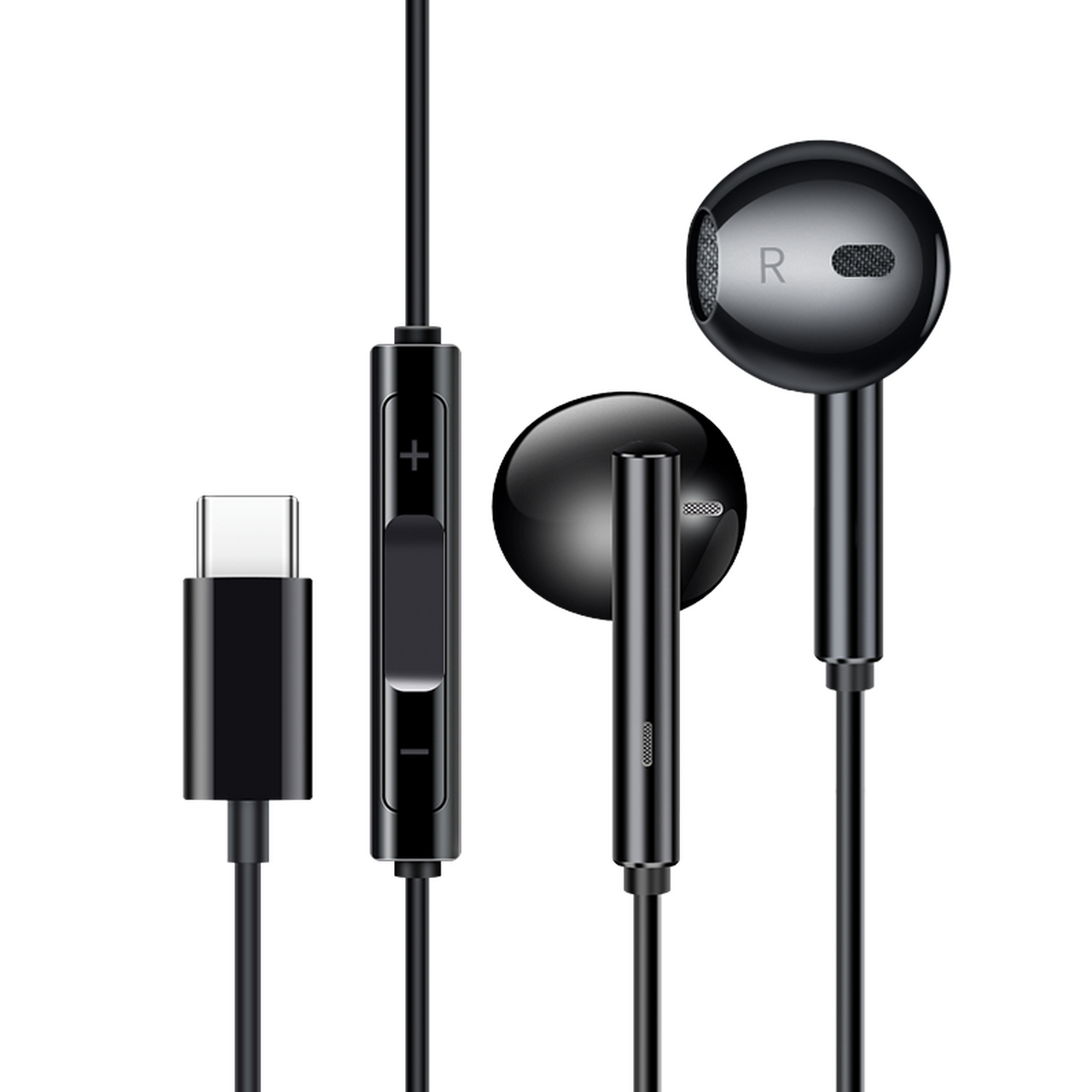 华为有线耳机特点:毫无杂音,黑色耐脏,做工精细