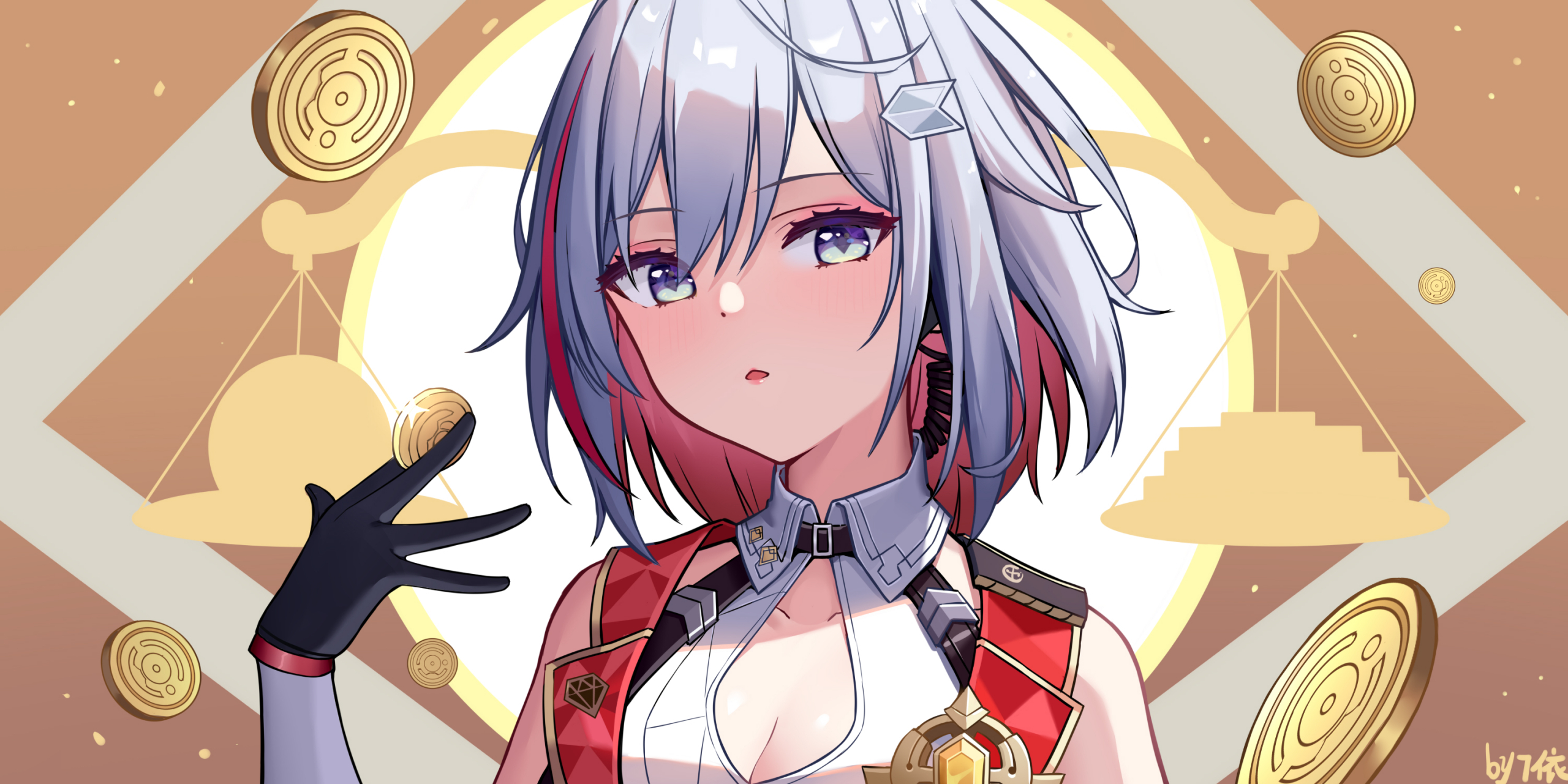 崩铁上的花姑娘 画师:7依-love#百度秋冬打卡挑战赛# #我爱二次元