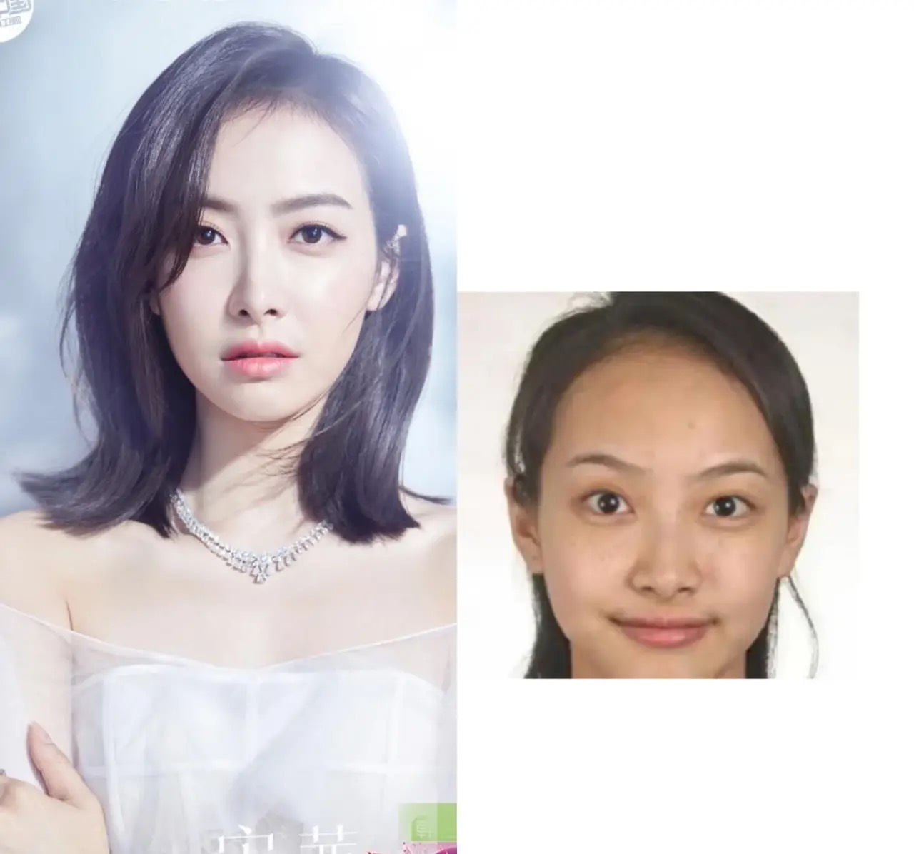 女明星证件照和成名后照片对比,谁的差距最大,进行微整了呢
