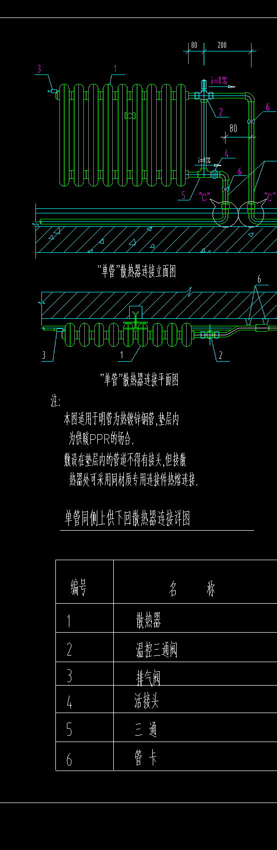 暖气片接头丝口安装法图片