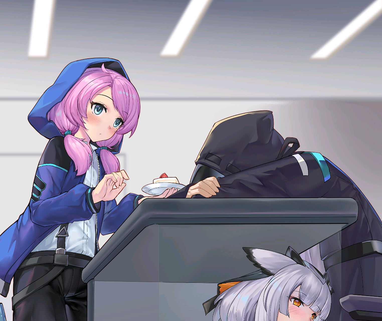 明日方舟# 蓝毒,白面鸮,博士,世界名画[滑稽]