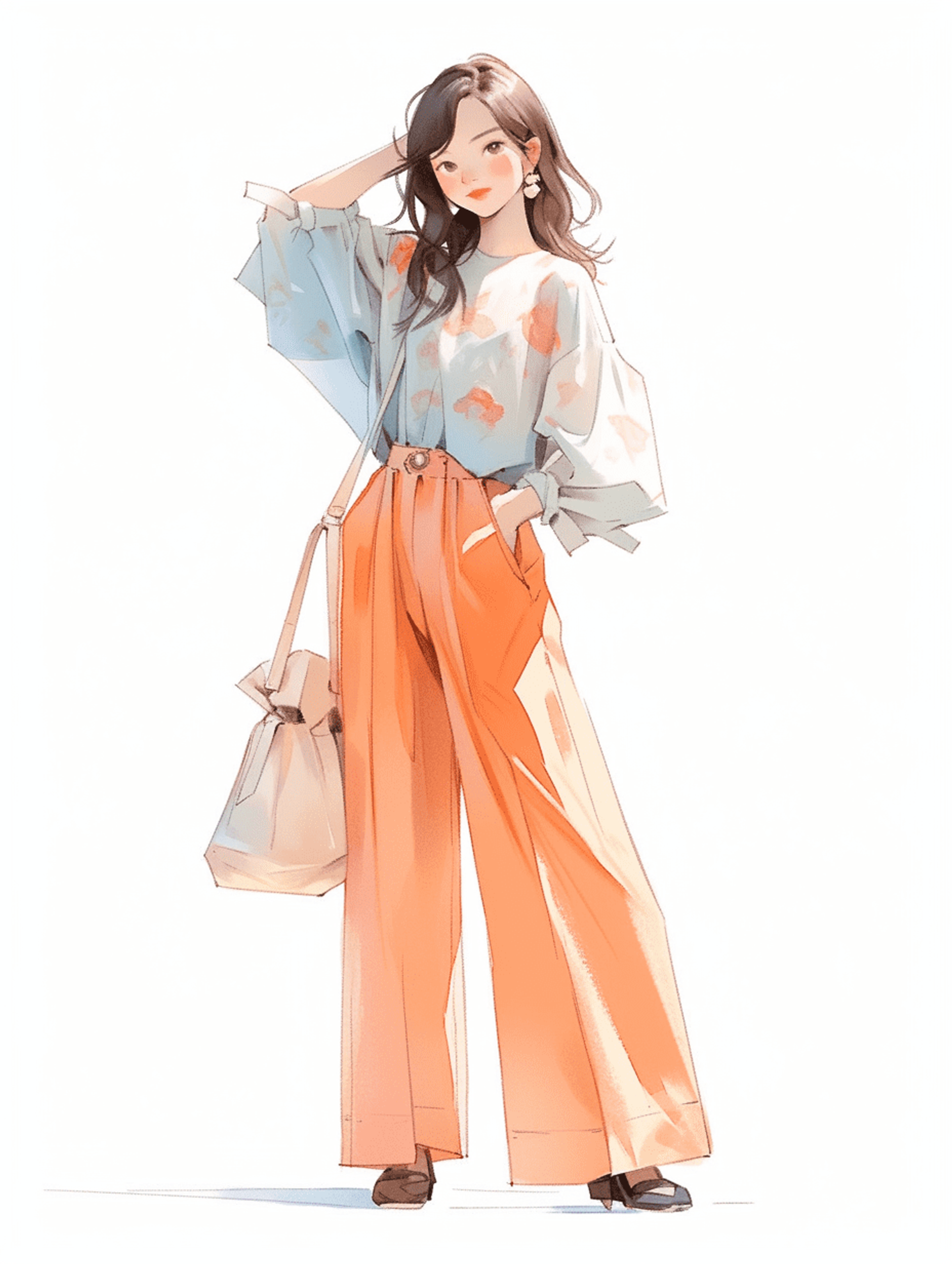 5,不说硬话,女人全身卡通苗条的动漫女生图片