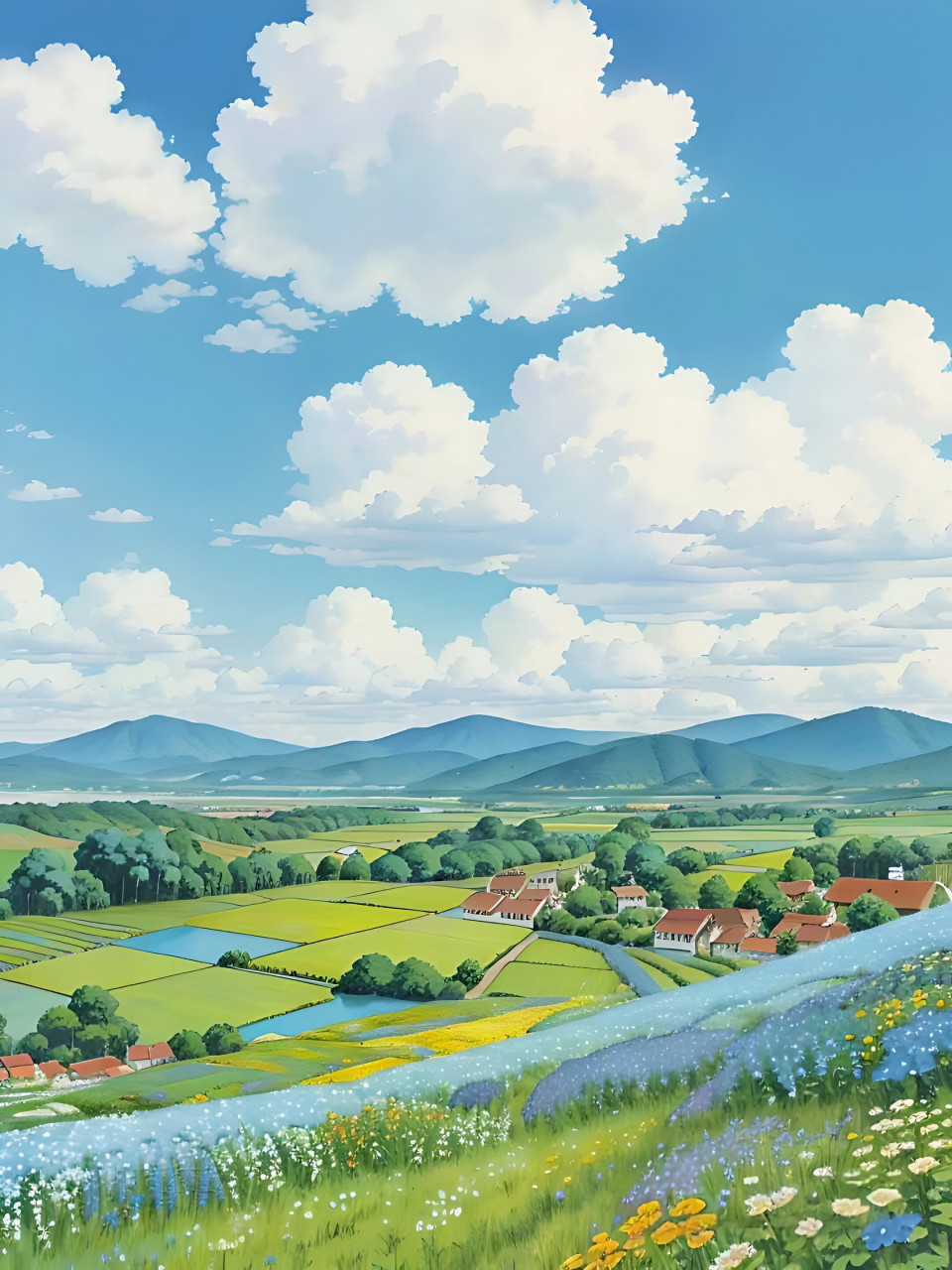 田园治愈系壁纸 #二次元# #ai共创计划# #ai绘画