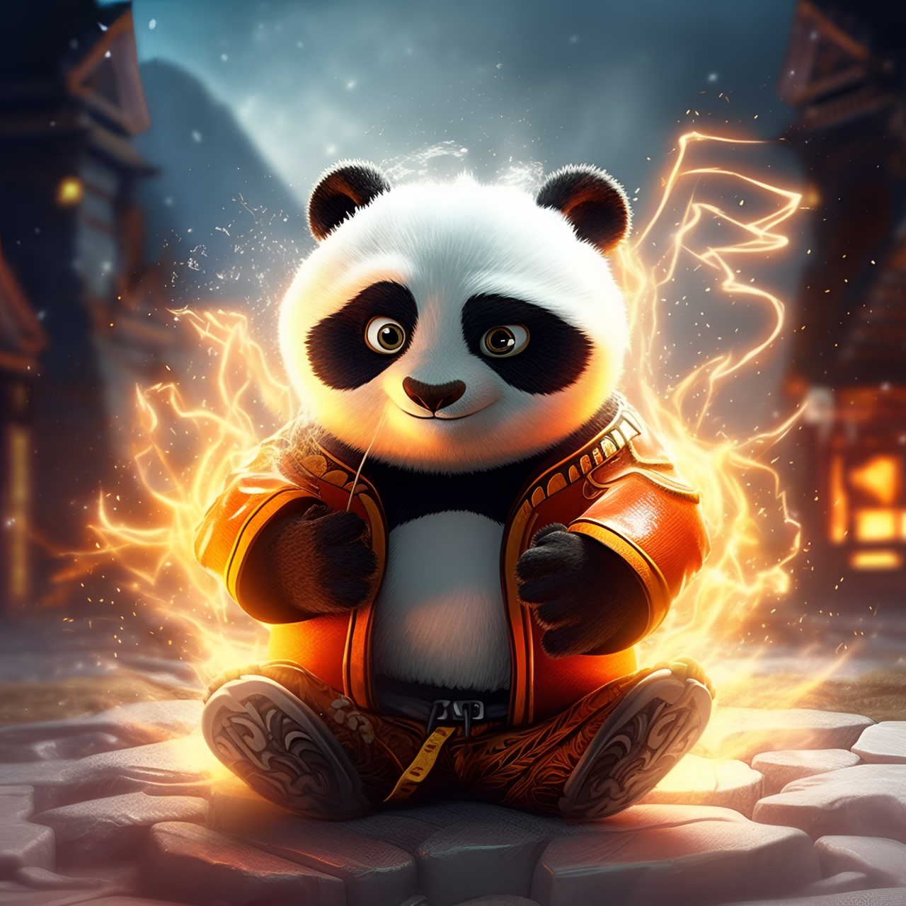 有趣表情:功夫熊猫,武林高手#有趣表情# #功夫熊猫# #全民ai创作节