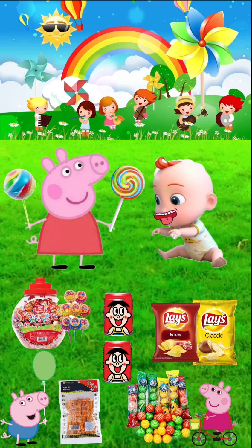 小猪佩奇吃棒棒糖