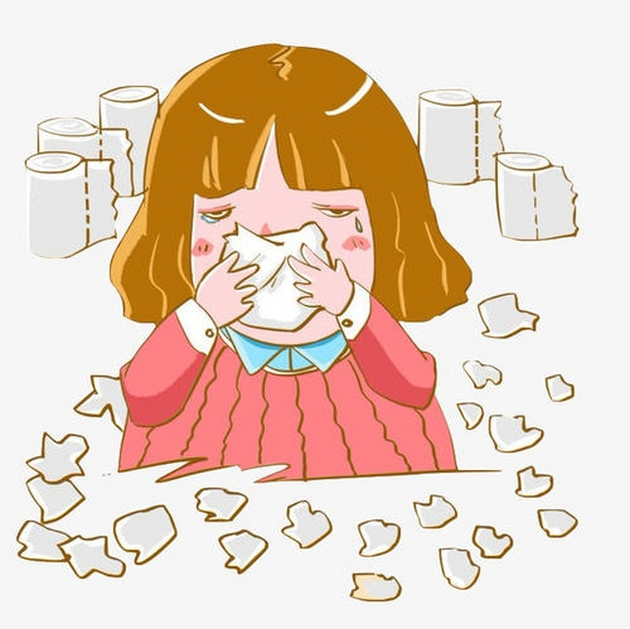 感冒可能是由于着凉或病毒感染引起的,后者引起的感冒传染能力较强.