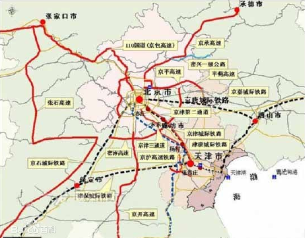 京唐城际铁路建设正酣,全线148千米,从唐山直达北京城
