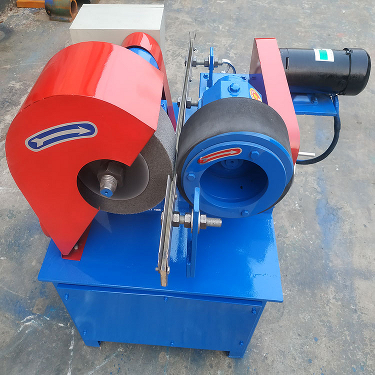 60型圆棒抛光机自动圆棒除锈抛光机图片圆钢棒除锈打磨抛光机#圆棒