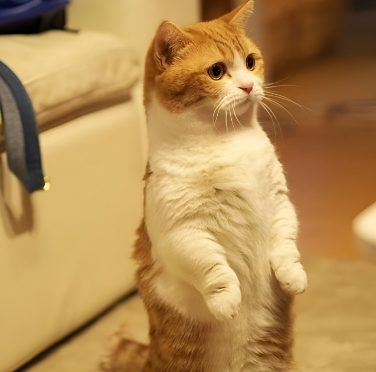 嗯,就是这样,小短腿也能有大英雄的气势#搞笑萌宠# #爆笑动物在哪里