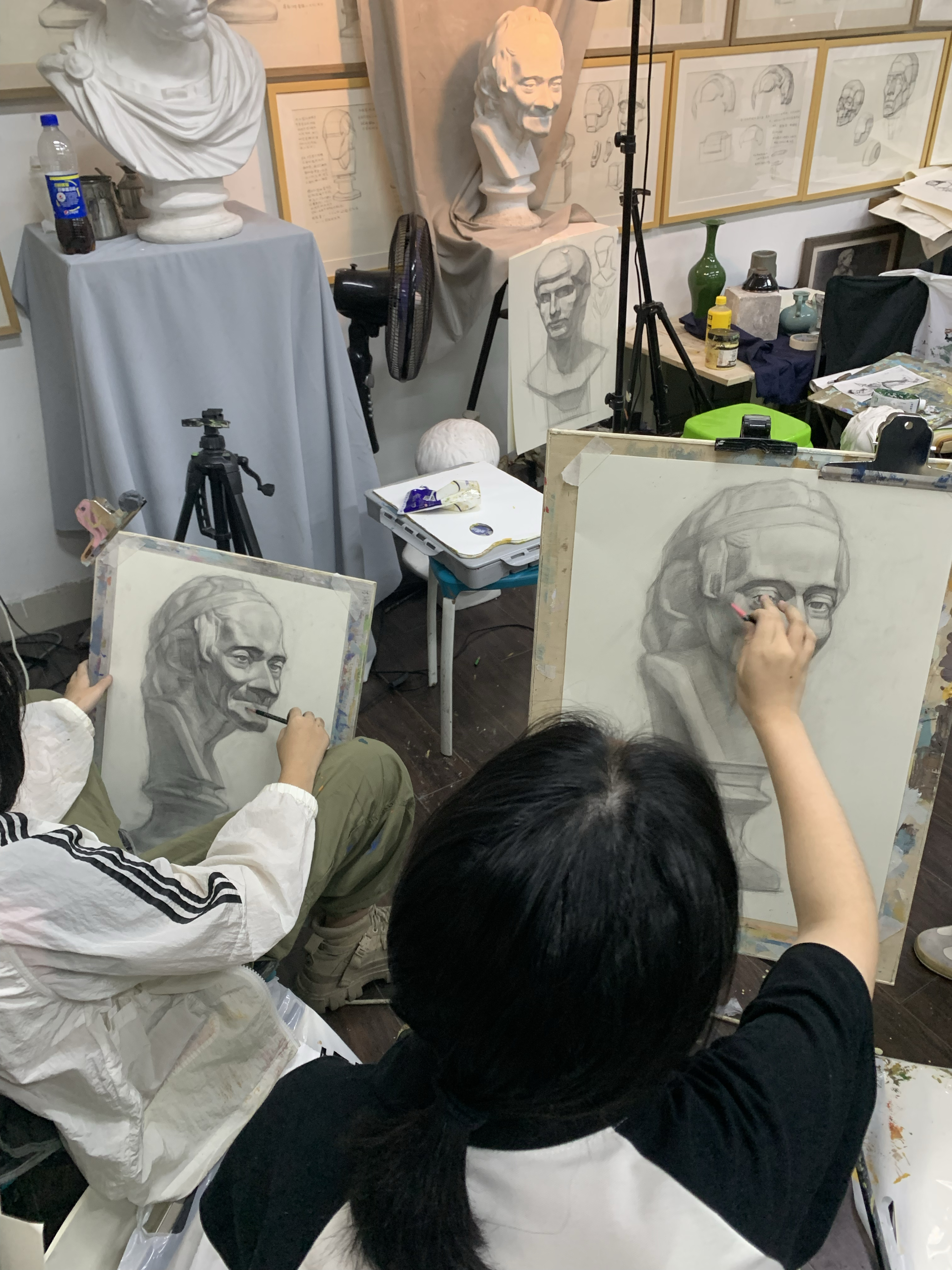 美院附中培训,国美附中凤鸣美术中考8月月考素描课堂