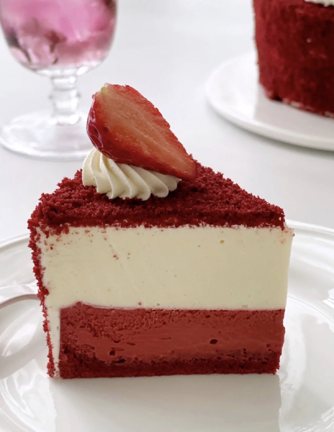 红丝绒双层芝士蛋糕