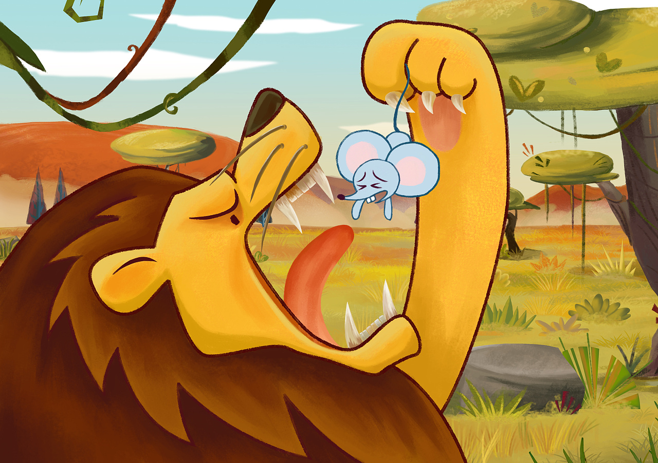 小故事《狮子与老鼠》