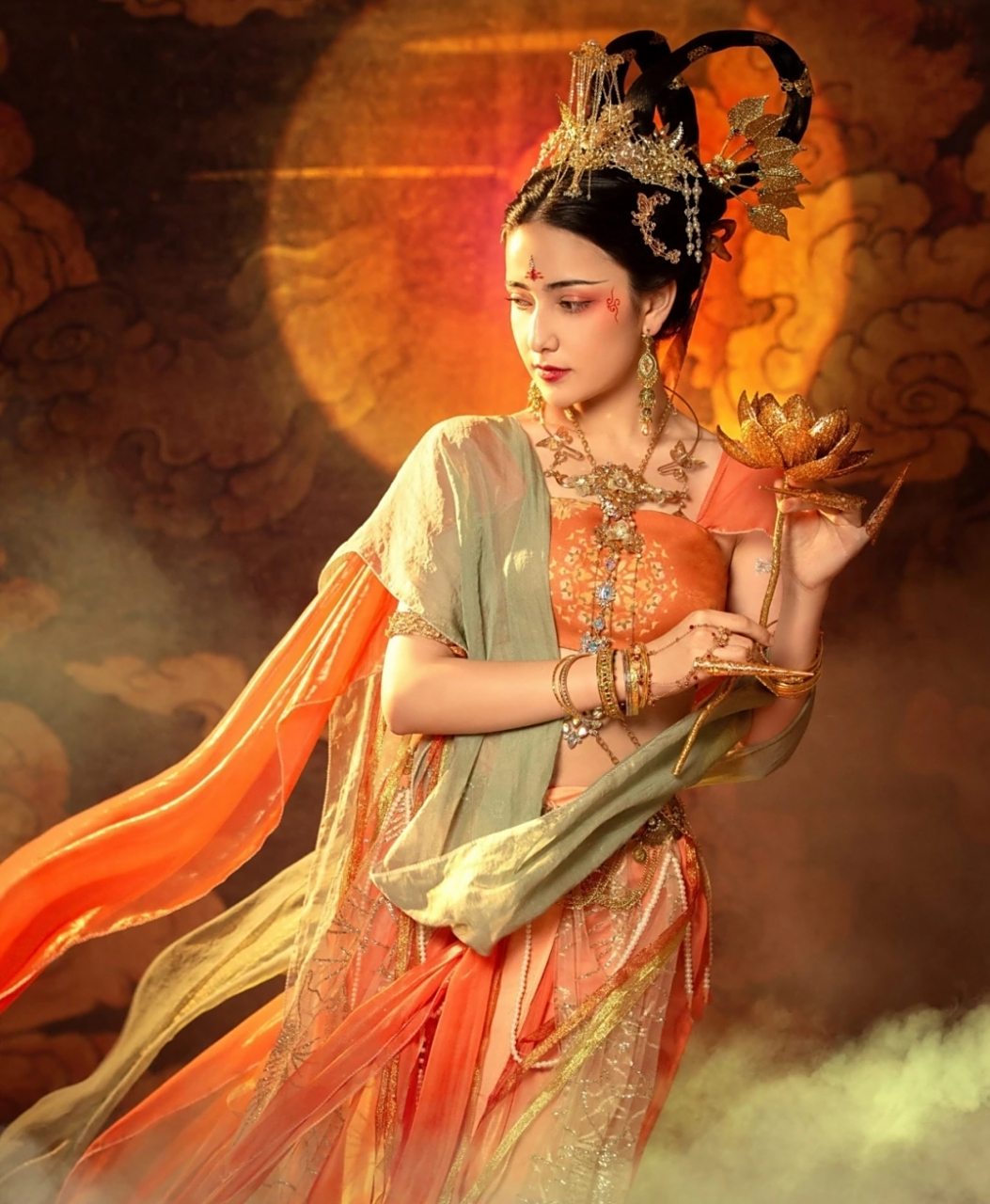 穿越5000年的东方神韵,带你一起领略敦煌服饰之美![亲吻]