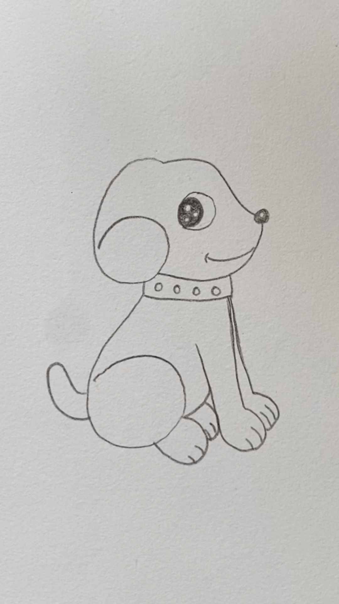 数字6画小狗一起来画吧