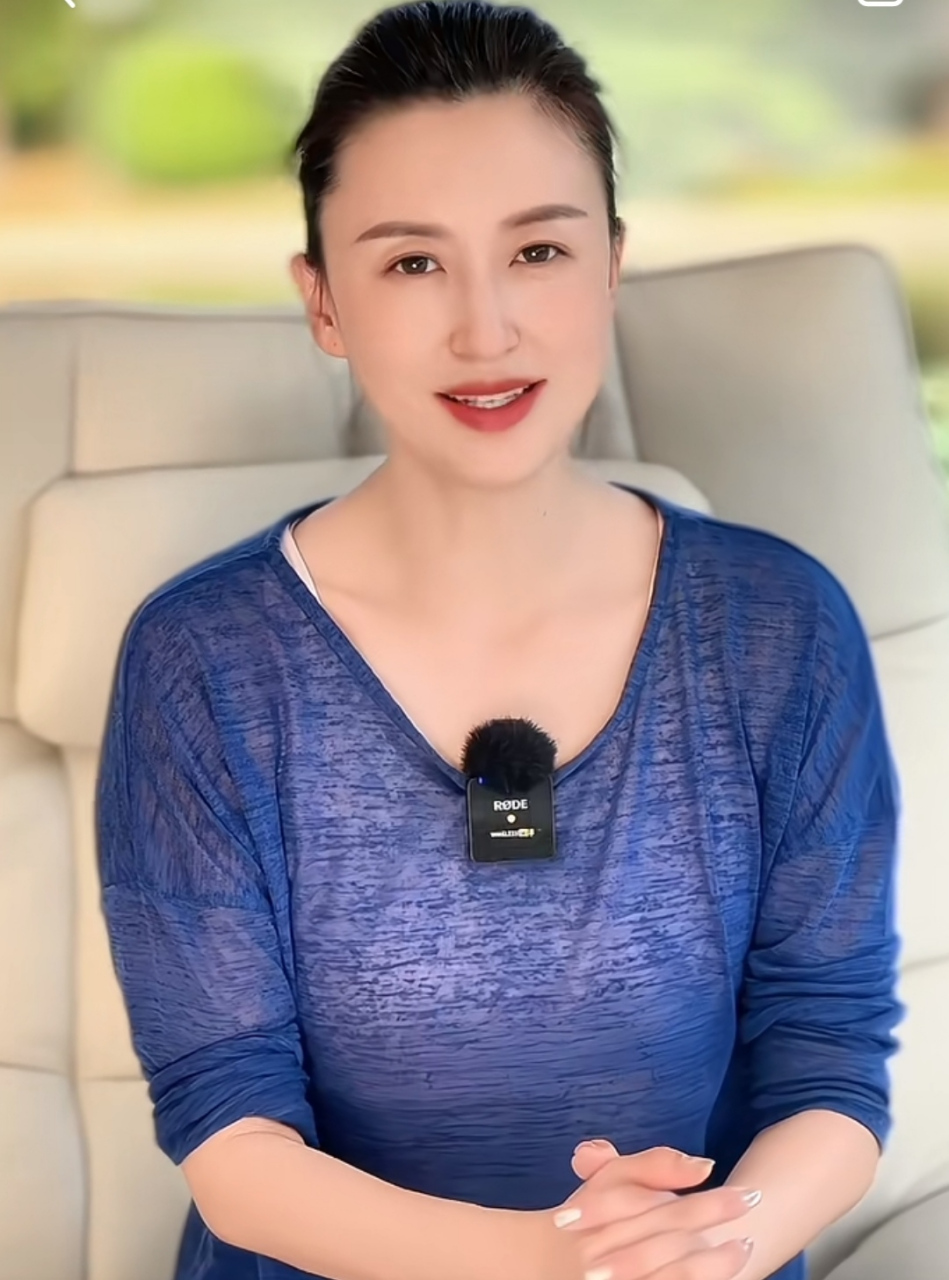 张蕾把头发全部梳上去,看着还不太适应呢,感觉年龄大了好几岁,不如她