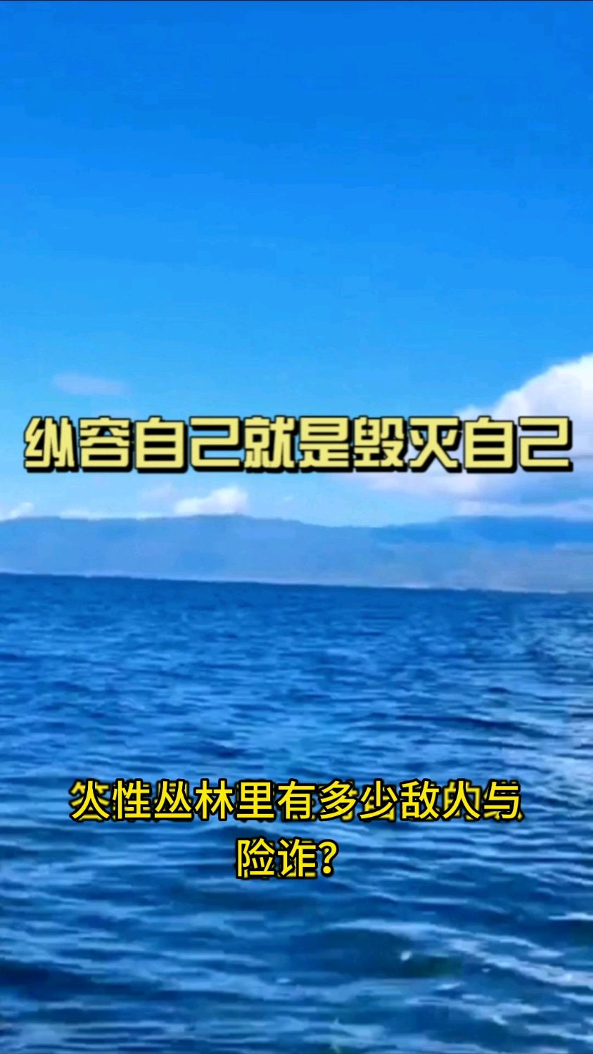 纵容自己就是毁灭自己