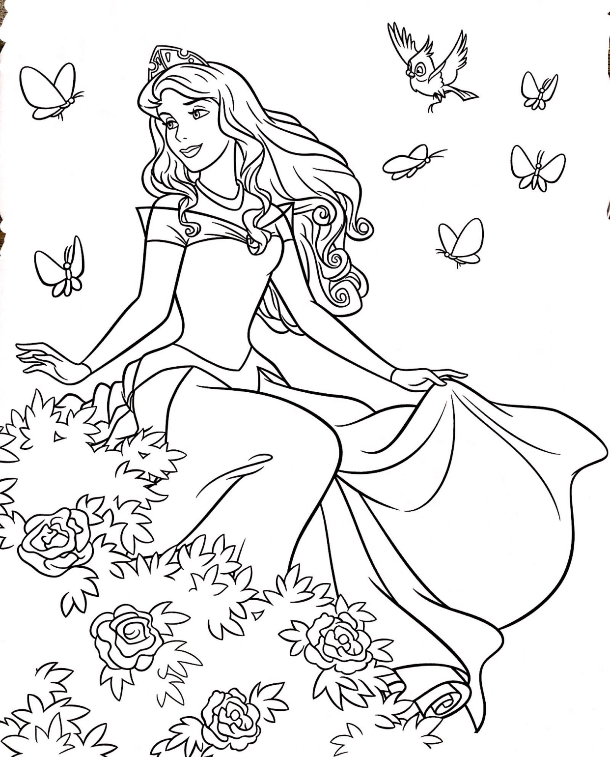 迪士尼公主线稿