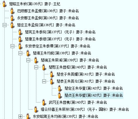 明朝藩王列表图片