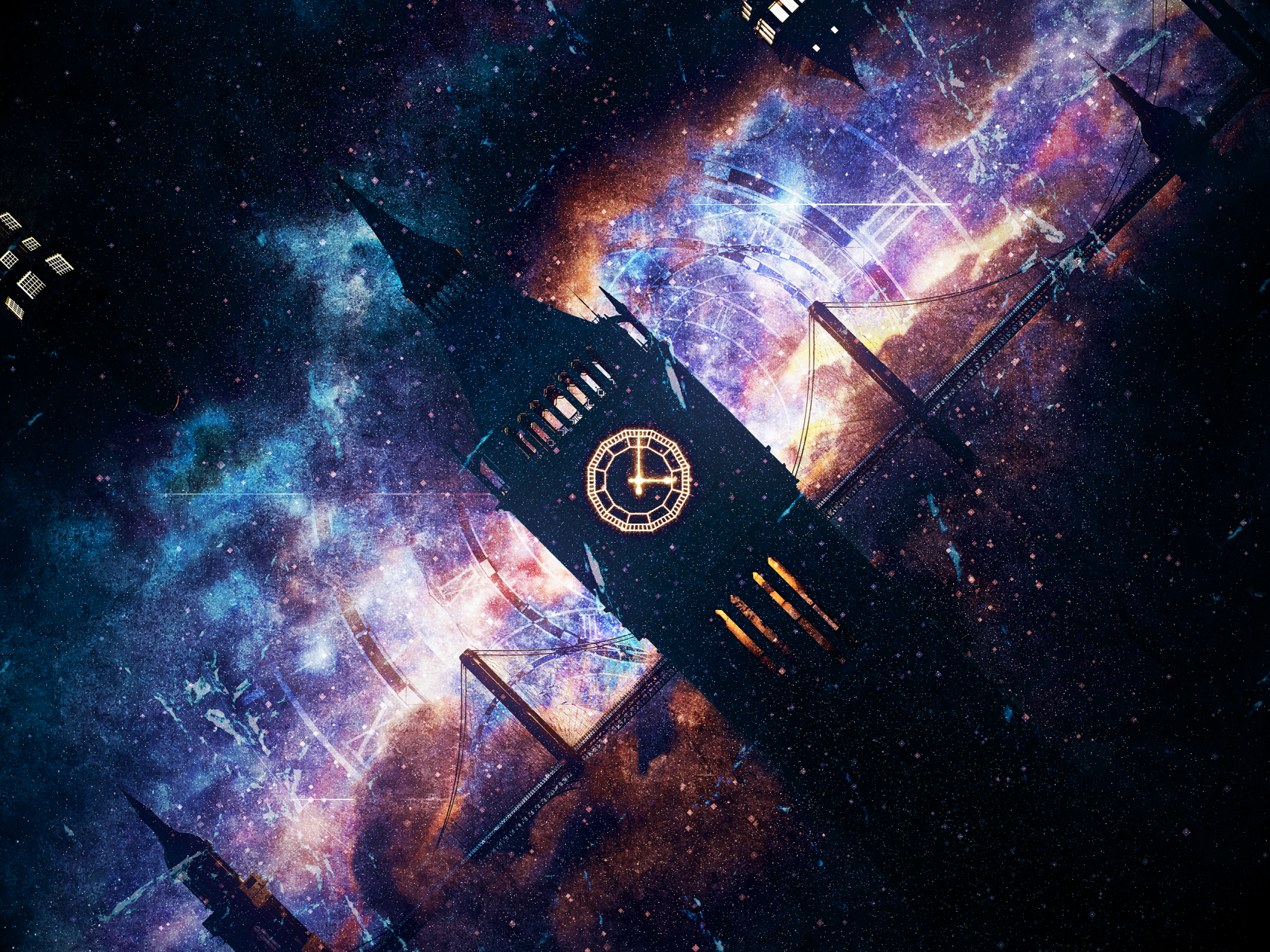 宇宙都市  画师:kaipo #科幻# #插画# #奇幻