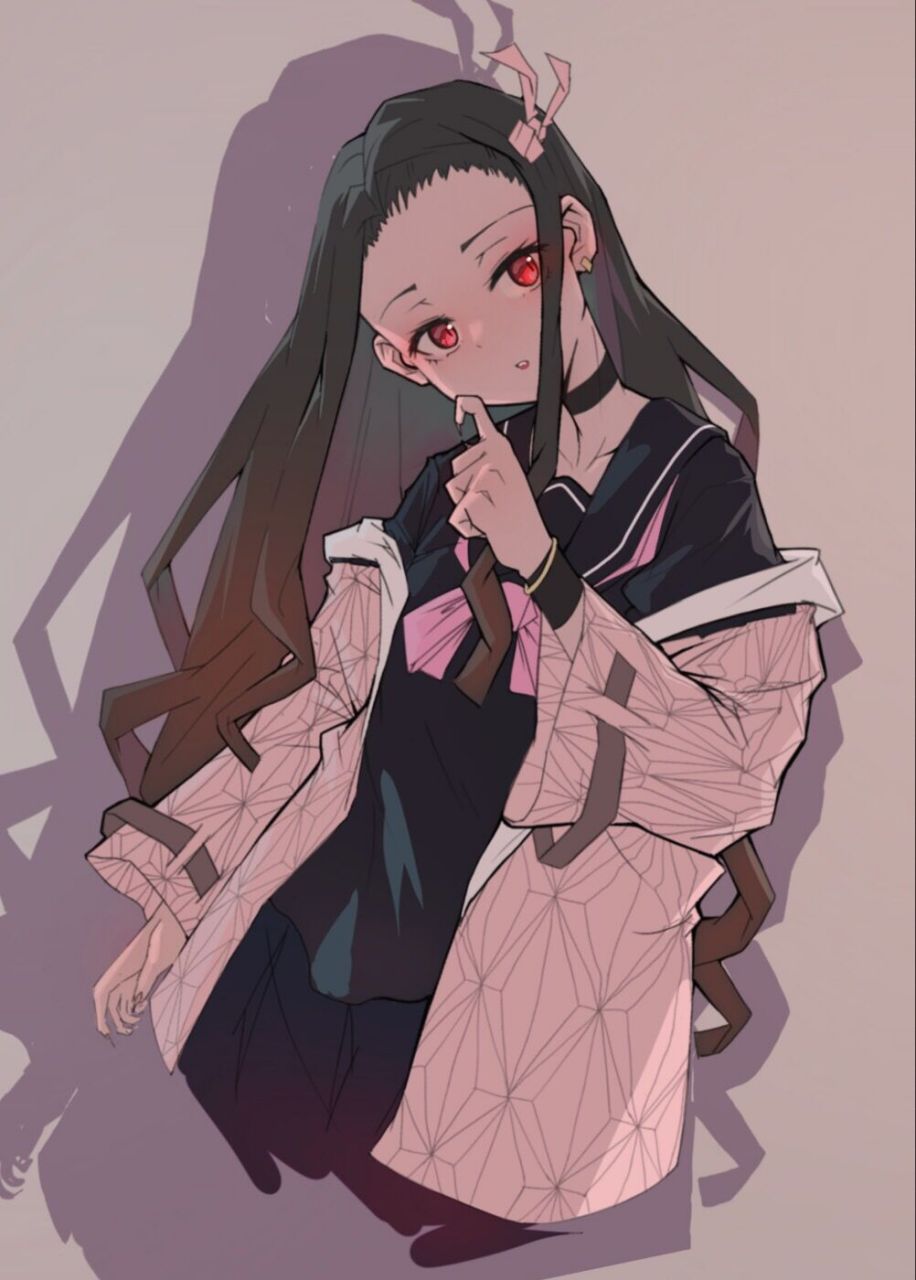 鬼灭之刃# 可爱可爱弥豆子#壁纸# #动漫插画欣赏