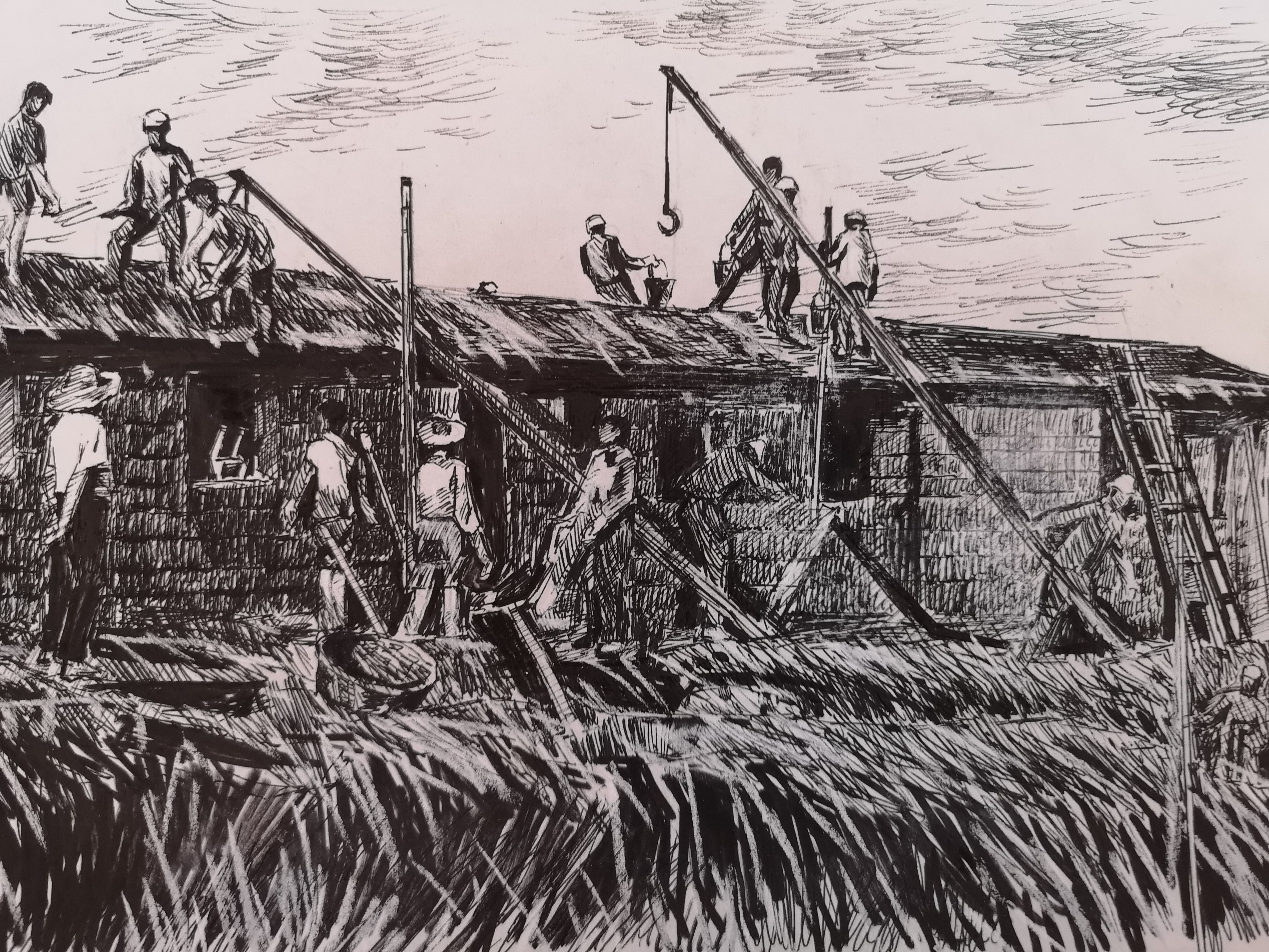 双手筑成干打垒,安营扎寨壮神威(大中诗画296—300)