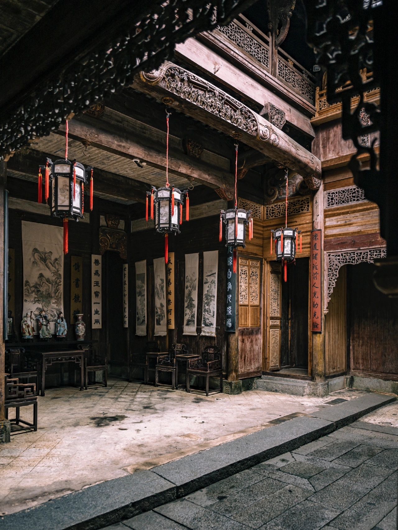 承志堂|宏村民居之极-徽派空间利用的巧思 如果把徽州各个村落按照