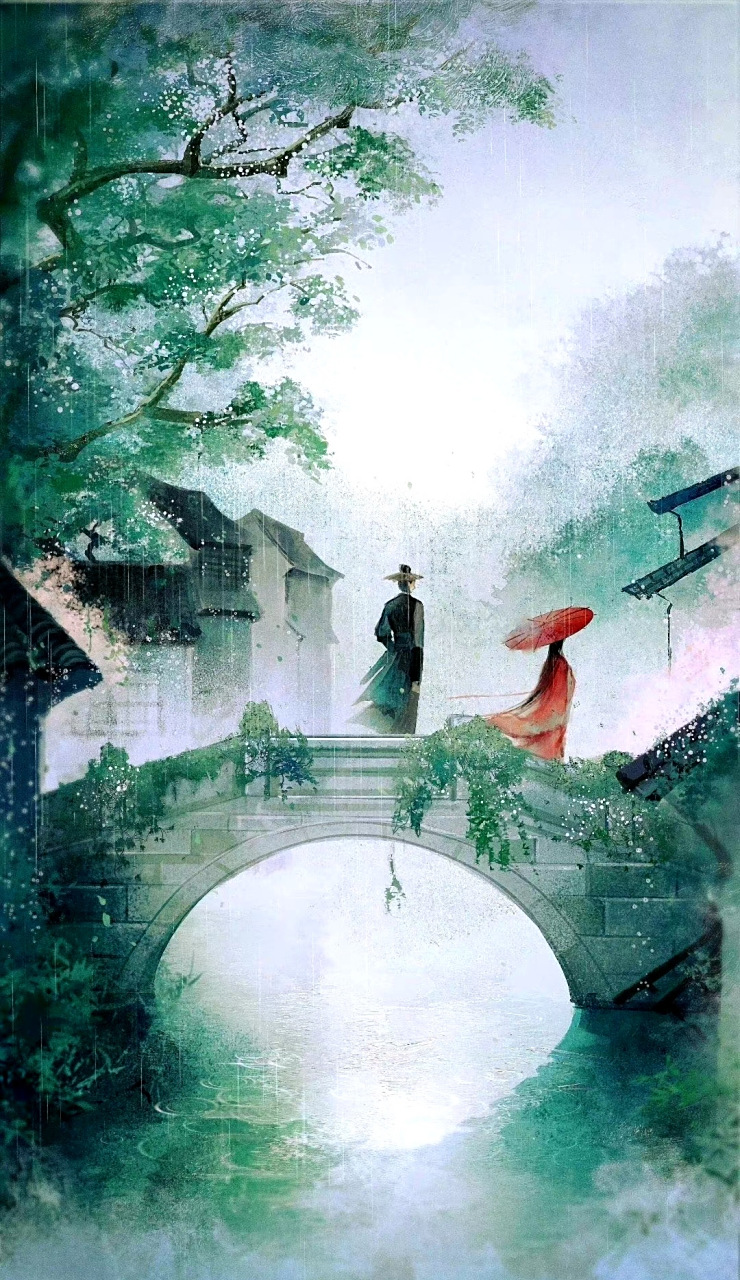 一组古风场景绘画作品欣赏,致敬了我们曾经仗剑天涯的梦想,by 画画的