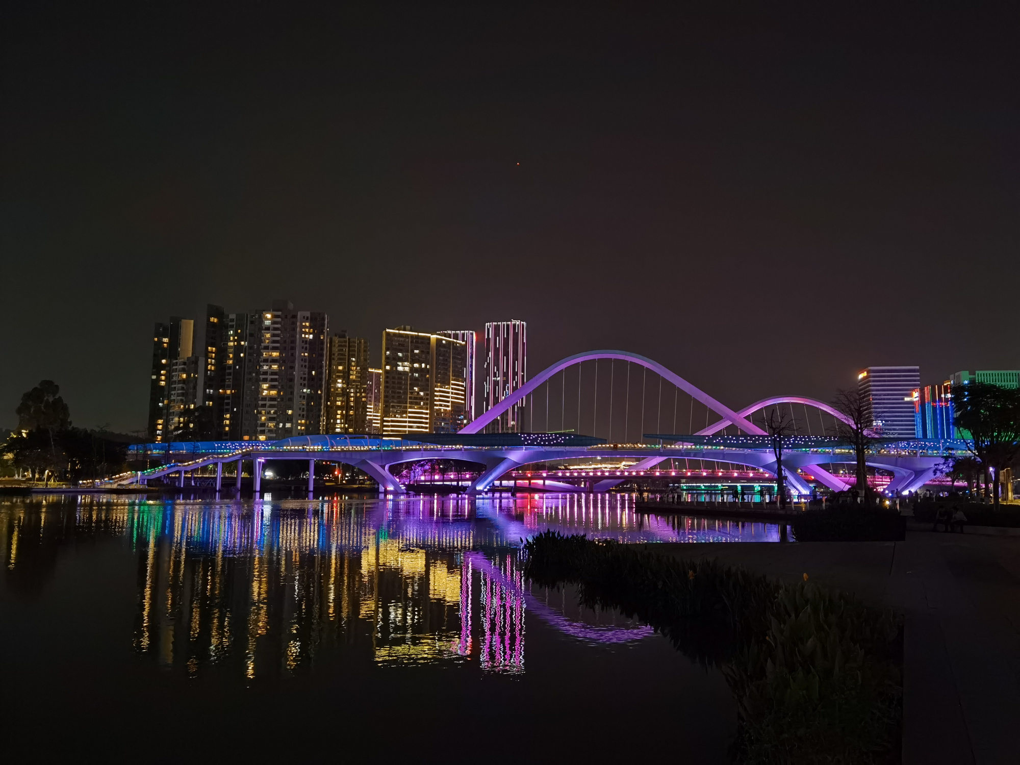 南沙蕉门河夜景