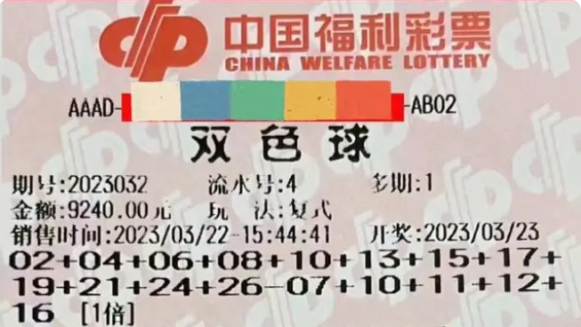 雙色球第23032期曬票欣賞:世事難以預料,控制自己的慾望