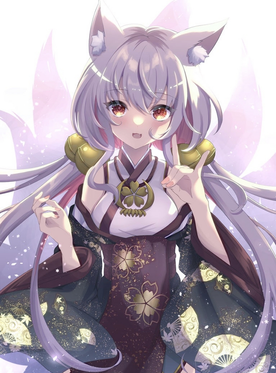 狐娘插画特辑 -  「狐娘」指的是长着6767狐狸耳朵及尾巴的