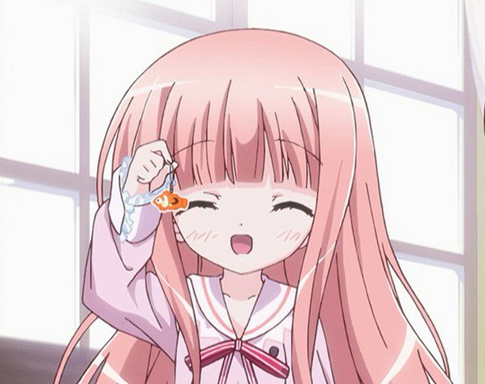 萝球社的袴田日向,超级萌的一个角色,真的好喜欢她的那份天然纯真的