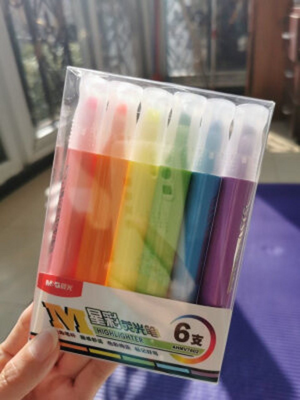 晨光(m&g)文具6色软头荧光笔 考试复习重点标记笔 彩色记号笔 淡彩