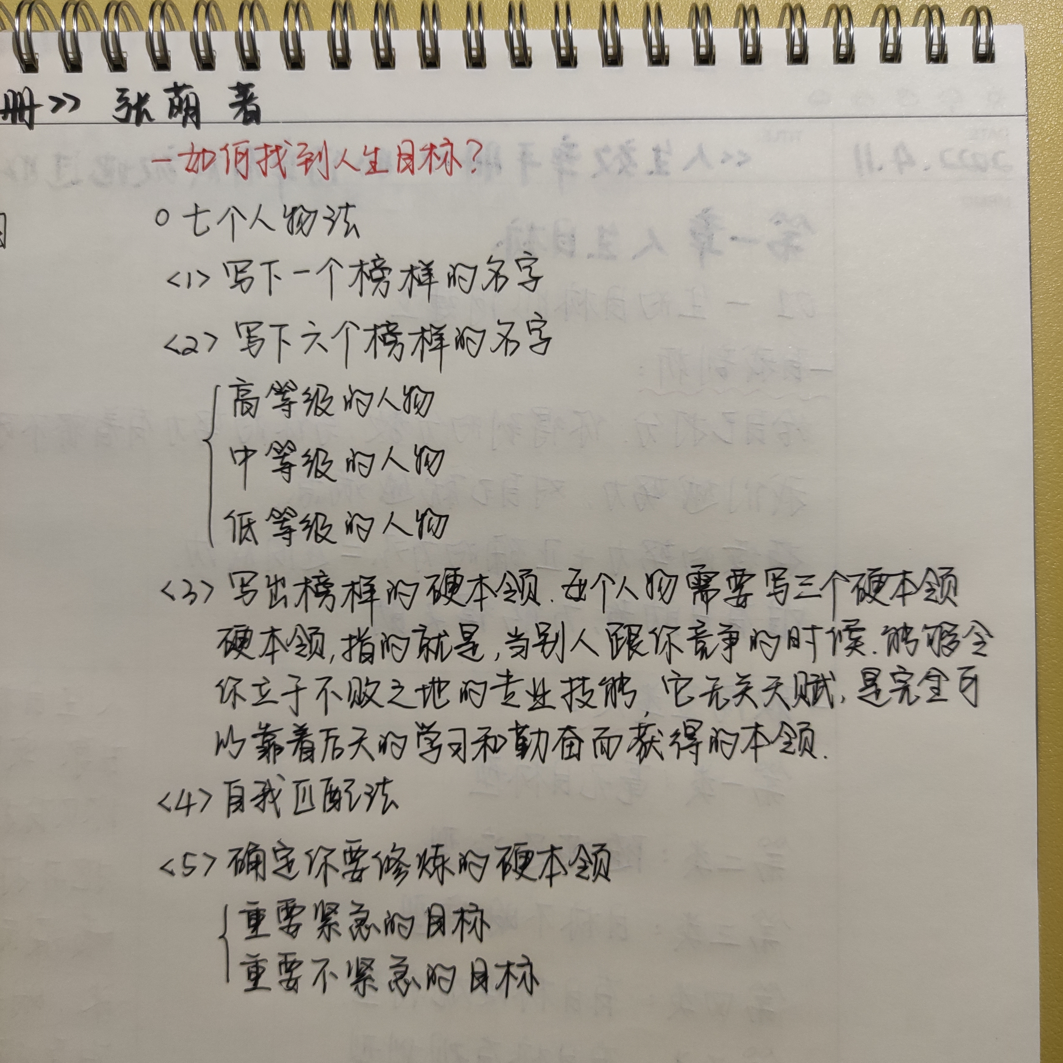 今日抄书day1之《人生效率手册》张萌 著