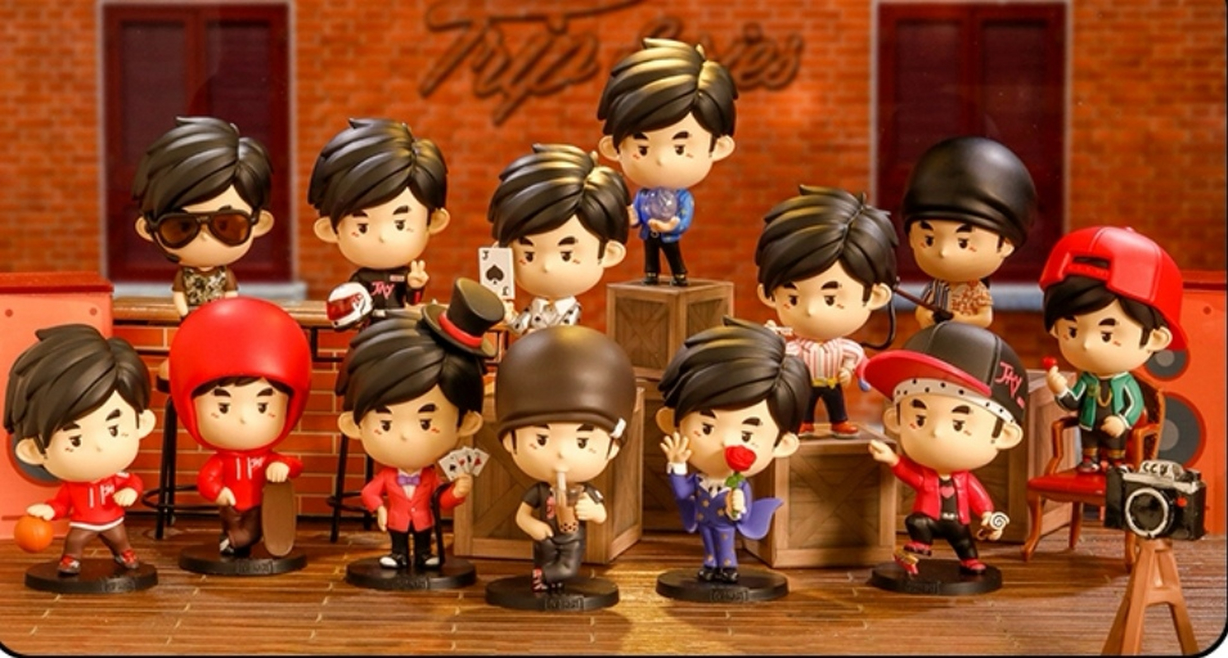 周同学周游记系列盲盒整套周杰伦周边!手办盲盒潮玩摆件!